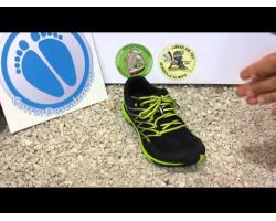 Ботинки Merrell BARE ACCESS TRAIL men`s running shoes черные/ярко-зеленые