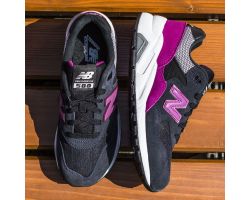 Женские кроссовки New Balance 580 серо фиолетовые WRT580KG