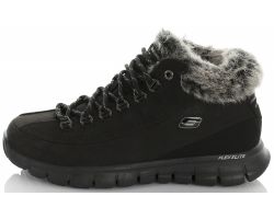 Ботинки утепленные женские Skechers Synergy-Vital Sign черные