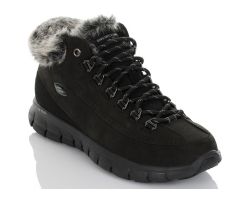 Ботинки утепленные женские Skechers Synergy-Vital Sign черные