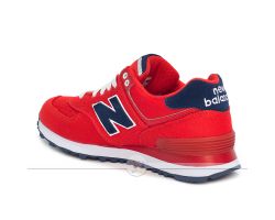 Женские кроссовки New Balance 574 красные WL574POR