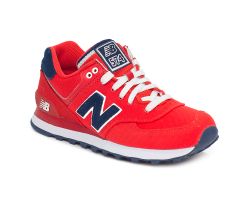 Женские кроссовки New Balance 574 красные WL574POR