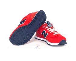 Женские кроссовки New Balance 574 красные WL574POR