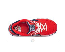 Женские кроссовки New Balance 574 красные WL574POR