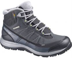Ботинки Salomon KAINA CS WP W BLACK/ASPHALT/FLAS-6